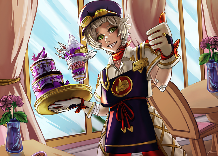 Genshin Impact Fan Skin Splash