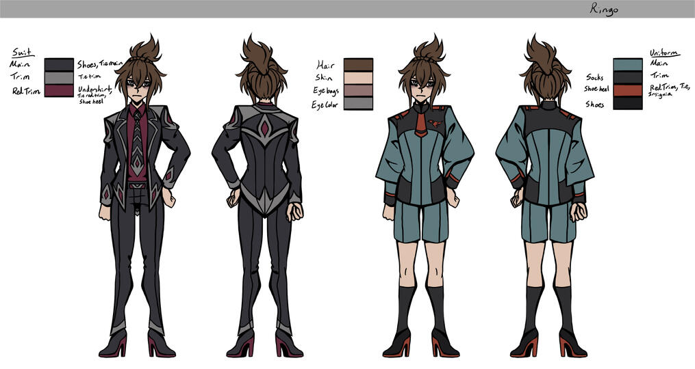 Commissioned Gundam OC Reference Sheet